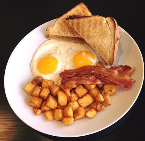 Classic breakfast plating